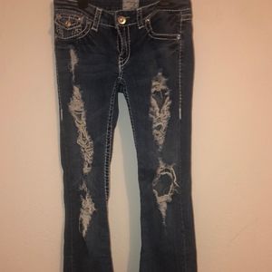 LA Idol Distressed Ripped Jeans